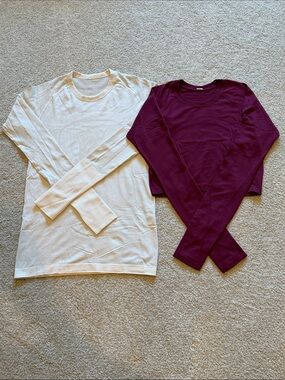 Lululemon Size 8 Bundle – Long Sleeve + Cropped Top (2 pcs)